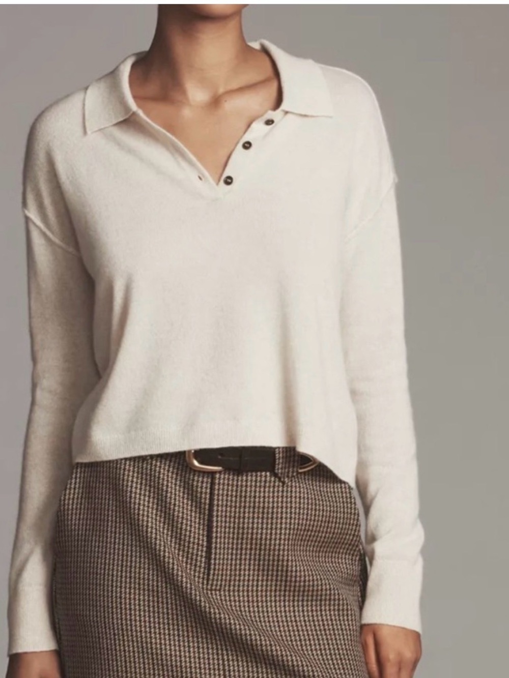 Pilcro Cashmere V-Neck Sweater